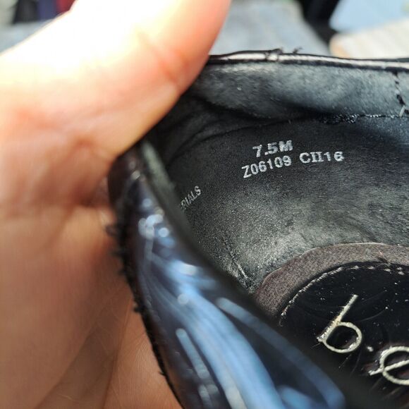 Boc Born Peggy Slip-On Clogs WOMENS Size 7.5M Black FLORAL Embossed COMFY Shoes - Picture 5 of 11